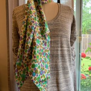 Vintage 1960s flower scarf